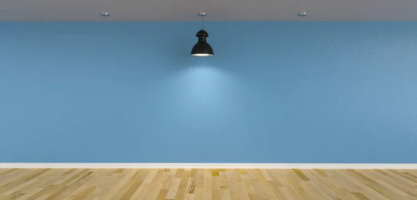 ceiling lamps in front of blue wall as canvas mock up design, copyspace for your individual text.