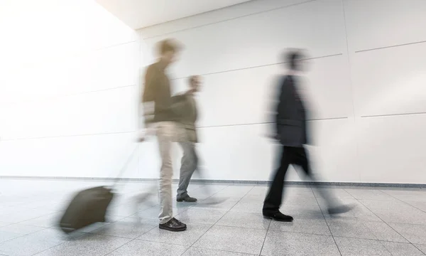 Blurred Commuters Walking Background — Stock Photo, Image