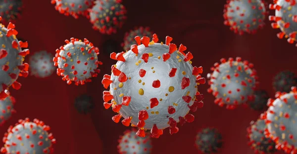 Coronavirus 2019-nCov romanı Coronavirus konsepti Asya gribi salgını ve koronavirüs gribi salgını için sorumludur. Mikroskop virüsü....