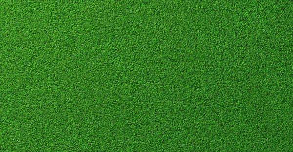 从上面看到的绿色草坪的详细纹理背景 — 图库照片