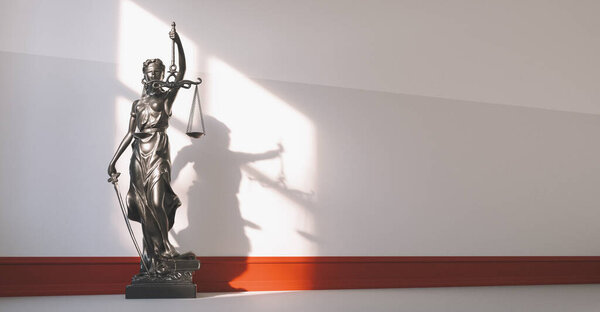 Статуя правосудия - леди-правосудие или Юстиция / Римская богиня правосудия Юстиция