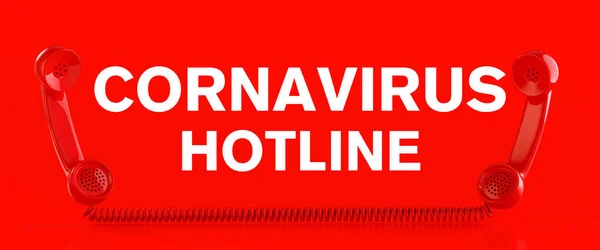 Covid Sars Cov Infolinia Coronavirus Telefonem — Zdjęcie stockowe