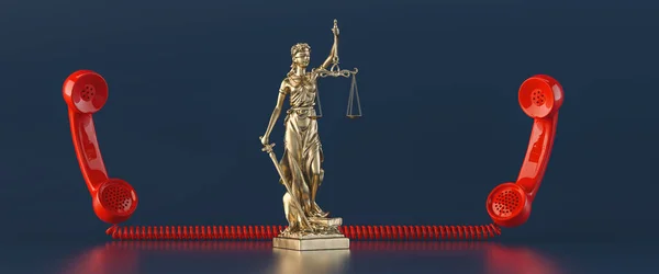 Igazságügyi Szobor Lady Justice Vagy Iustitia Justitia Római Istennő Piros — Stock Fotó