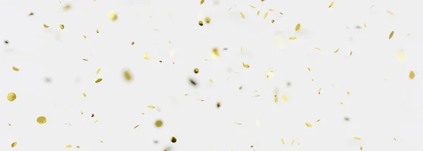 Gevallen Confetti Geïsoleerd Een Witte Achtergrond Sjabloon Voor Vakantie Feest — Stockfoto