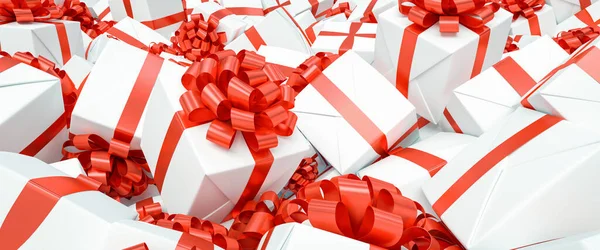 Много Подарков Рождество Качестве Рождественского Подарка Большой Куче — стоковое фото