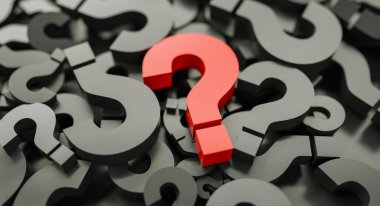 kırmızı büyük soru işaretleri arkaplan