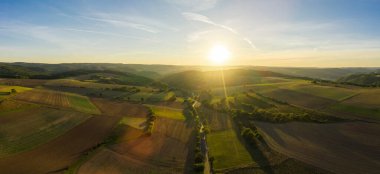 Eifel Ulusal Parkı. Hava aracı atışı.