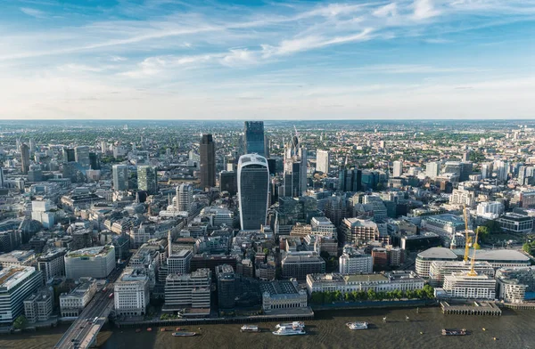 Лондонский Сити Один Ведущих Центров Мировых Финансов — стоковое фото
