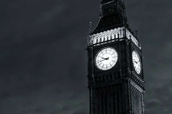 Big Ben Clock Tower Nuit Angleterre Royaume Uni — Photo
