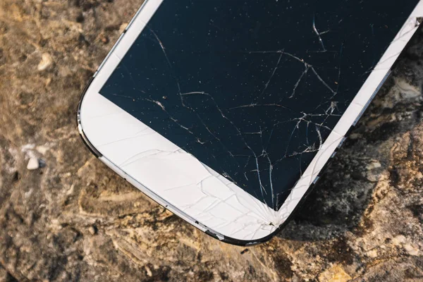 Broken Screen Smartphone Background — Stock Photo, Image
