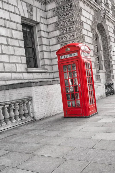 Cabine Téléphonique Britannique Rouge Classique Londres — Photo