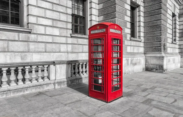 Cabine Téléphonique Rouge Londres Royaume Uni — Photo
