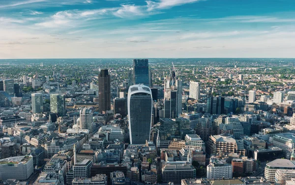 Panoramic Aerial View City London Stock Photo