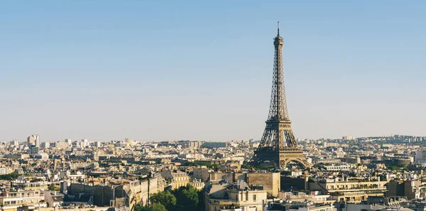 Παρίσι Πύργος Του Άιφελ Ορίζοντα — Φωτογραφία Αρχείου