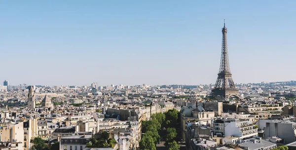 Παρίσι Γαλλία Άποψη Από Την Αψίδα Του Θριάμβου — Φωτογραφία Αρχείου