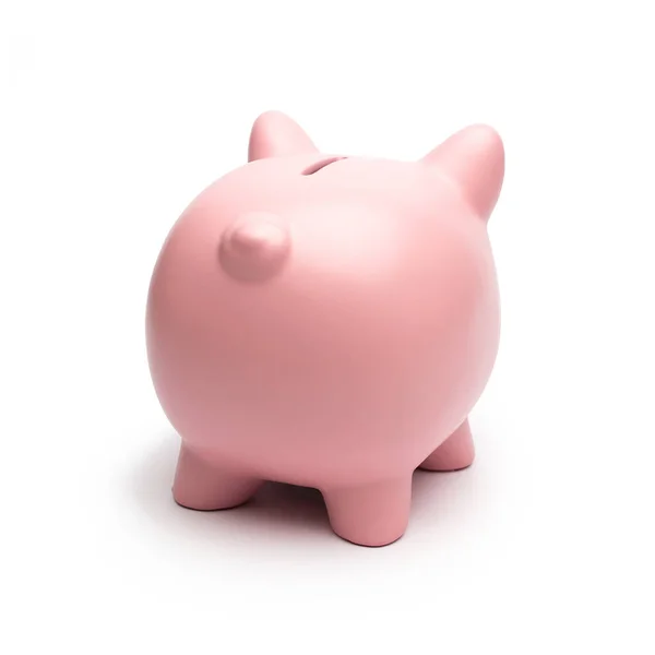 Pink Piggy Bank Zezadu — Stock fotografie