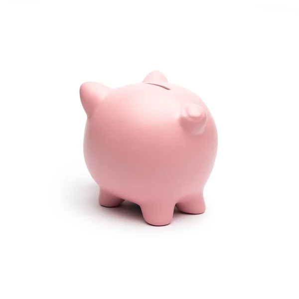 Pink Piggy Offended White Background — Stock Photo, Image