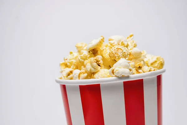 Popcorn Einer Schachtel Mit Kopierplatz — Stockfoto