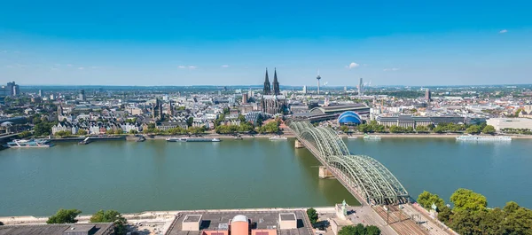 Letecký Pohled Kolín Nad Rýnem — Stock fotografie