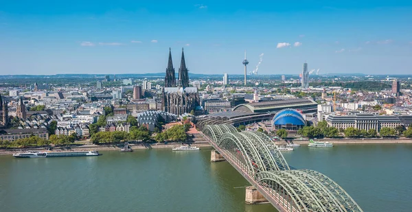 Yazın Köln Hava Manzarası — Stok fotoğraf