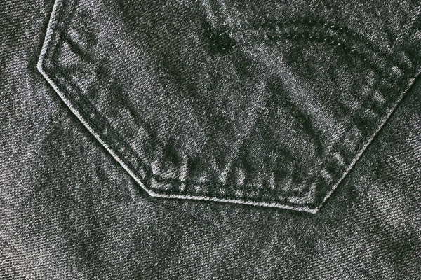 Balck Cinza Denim Jeans Fundo — Fotografia de Stock