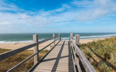 Domburg, Kuzey Hollanda, Hollanda 'daki sahil şeridine