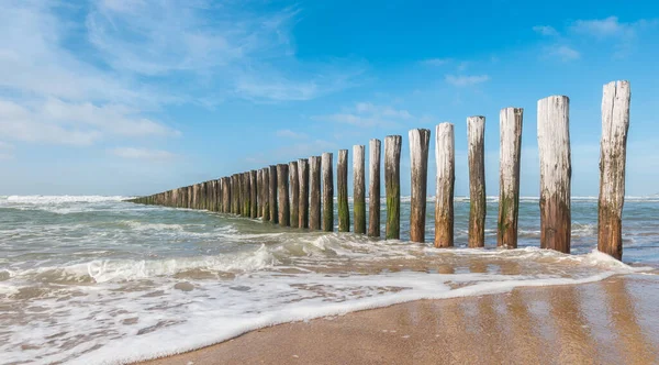 Paisagem Praia Nos Países Baixos — Fotografia de Stock