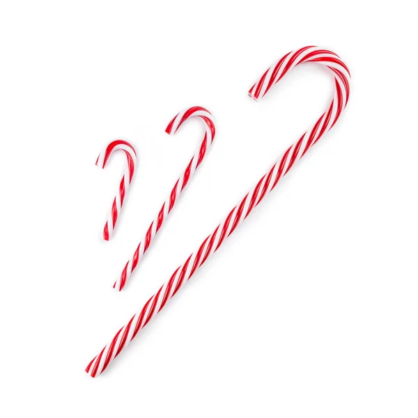 Különböző Piros Fehér Cukornád Karácsonyra — Stock Fotó