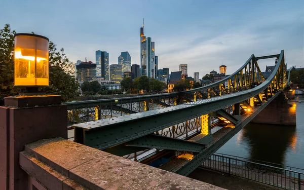 Eiserner Steg Frankfurt Main — Stockfoto