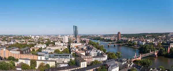 Panoramautsikt Över Frankfurt Main — Stockfoto