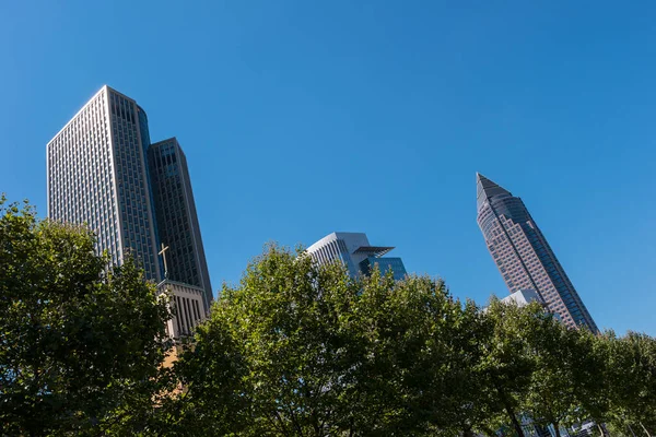 Skyskrapa Byggnad Frankfurt — Stockfoto
