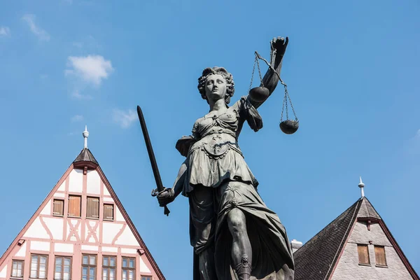 Diosa Justicia Frankfurt Roemer —  Fotos de Stock