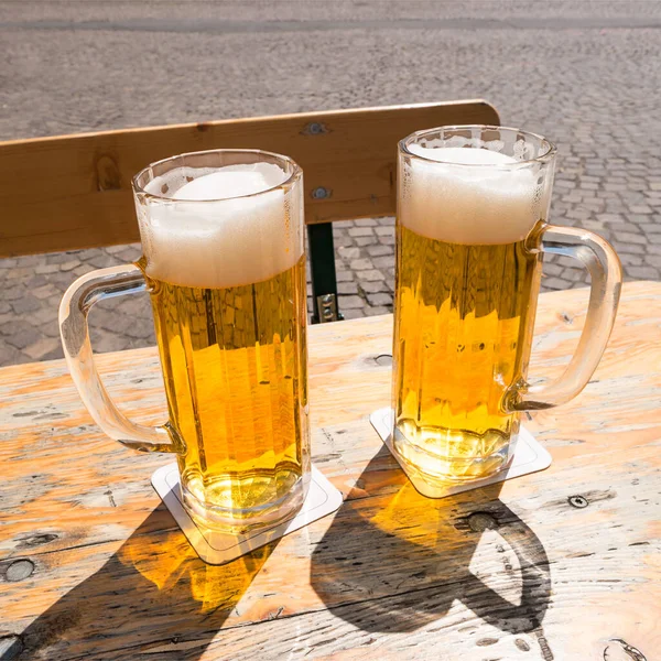 Twee Glazen Duits Bier — Stockfoto