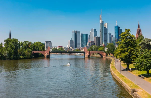 Frankfurt Alemanha Centro Financeiro Alemanha — Fotografia de Stock