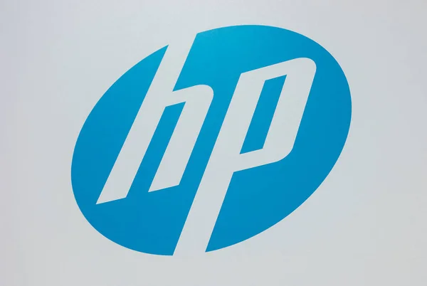 2017年3月 德国汉诺威 惠普公司 品牌标志 惠普公司是一家提供硬件 软件和服务的信息技术公司 — 图库照片