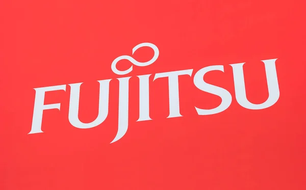 Hannover Allemagne Mars 2017 Logo Marque Fujitsu Fujitsu Est Une — Photo