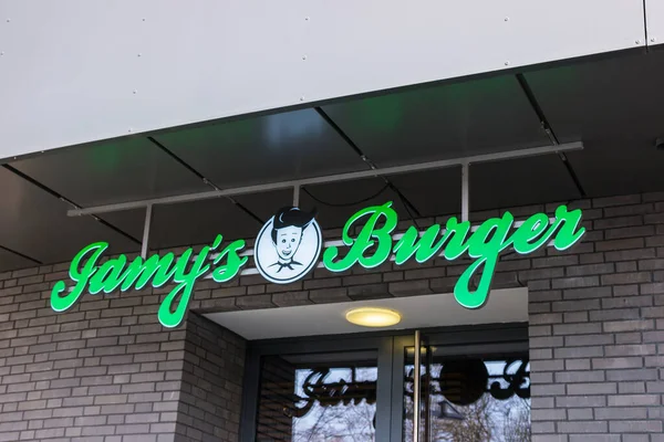 Frankfurt Germany March 2017 Jamys Burger Logo Jamys Burger 2013 — 스톡 사진