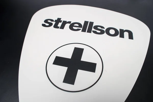 Aachen Německo Říjen 2017 Logo Značky Strellson Strellson Byl Založen — Stock fotografie
