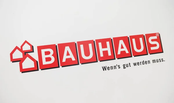 Cologne Germany September 2017 Bauhaus Shop Logo Headquartered Switzerland Bauhaus — Stock Photo, Image