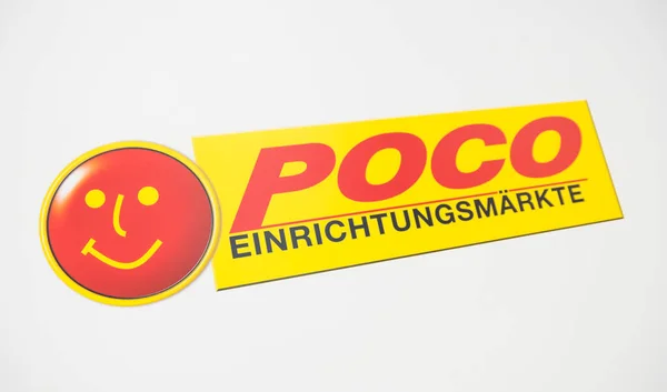 Cologne Germany 2017年9月 Poco Logo Einrichtungsmaerkte はドイツの家具市場です — ストック写真