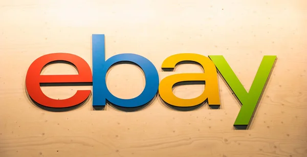 Кологне Германия Септемания 2017 Логотип Ebay Стене Ebay Американская Транснациональная — стоковое фото