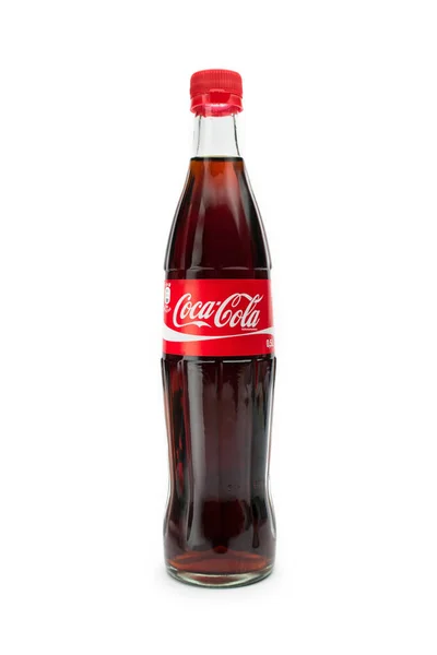 Aachen Niemcy Październik 2017 Klasyczna Butelka Coca Coli Szklanej Butelce — Zdjęcie stockowe