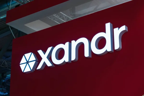 Berlin Niemcy Lipiec 2019 Logo Xandr Xandr Jest Działem Reklamowo — Zdjęcie stockowe