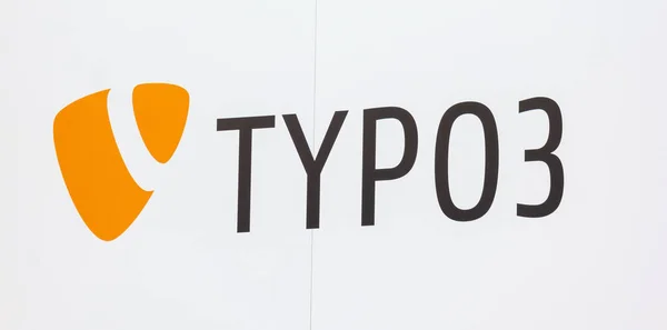 Berlim Alemanha Julho 2019 Logotipo Typo Typo Sistema Gerenciamento Conteúdo — Fotografia de Stock