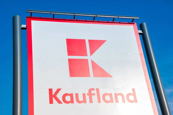 Aachen Niemcy Luty 2017 Kaufland Store Sign Pierwszy Sklep Został — Zdjęcie stockowe