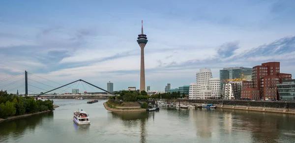 Vista Del Puerto Los Medios Comunicación Dusseldorf —  Fotos de Stock