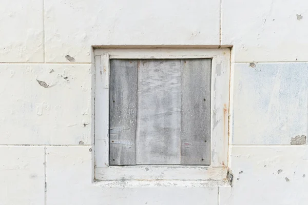 Старий Вивітрений Цементний Фон Стіни Вікном — стокове фото