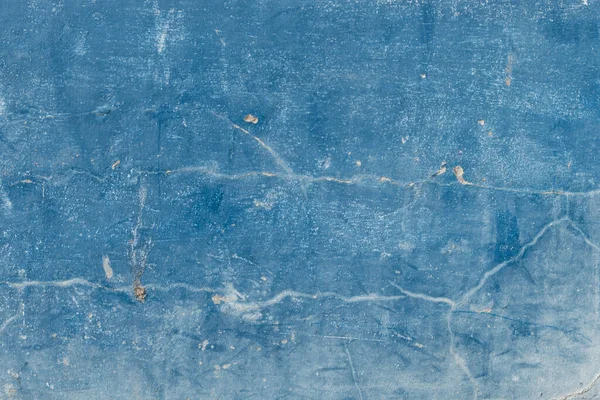 Arka Plan Olarak Çimento Yüzeyi Ile Kaplı Çatlamış Mavi Beton — Stok fotoğraf