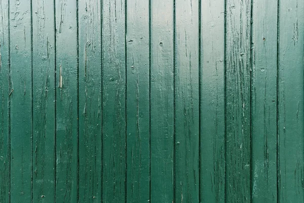 古い木の壁緑の背景 — ストック写真