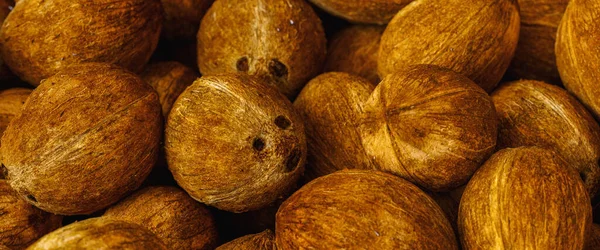 Muchos Cocos Mercado Alimentos —  Fotos de Stock